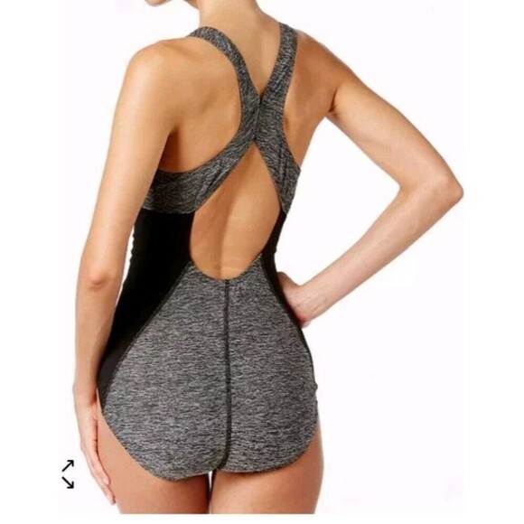 Speedo One Piece Swimsuit Athletic Size 6 Hydro Bra  Radiance Quantum Splice - Picture 2 of 6